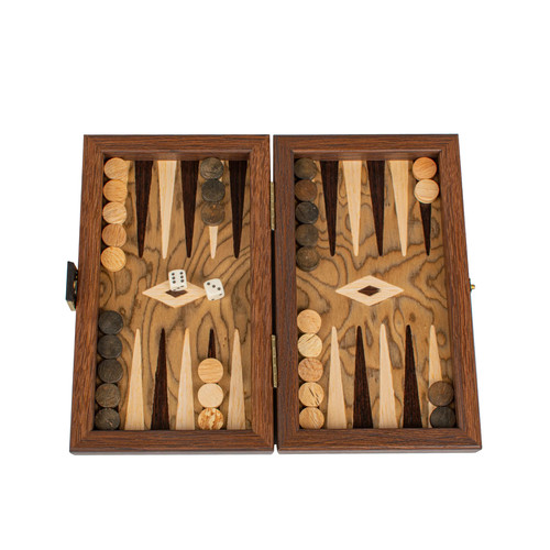 Set backgammon burl - backgammon, noce